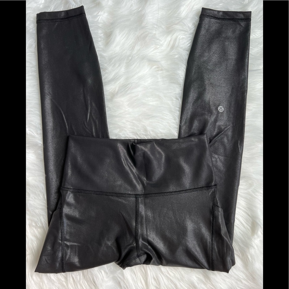 Nwot Lululemon wunder shine* pockets  leggings sz 8, 25”
Black color